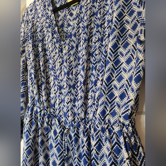 Maeve Anthropologie Tunic Dress sz S Blue Bohemian Shirt Mini Cassic Oversized - Picture 4 of 9